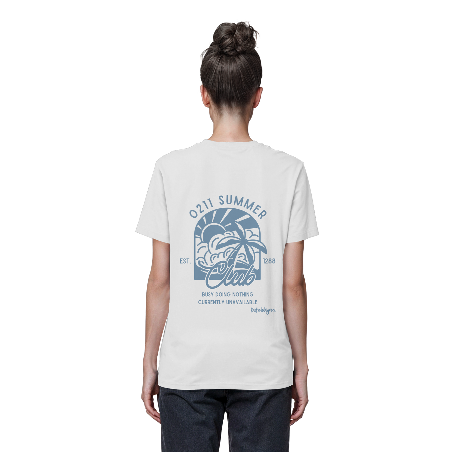 0211 Summer Club - Sunset Routine - Organic Basic Shirt