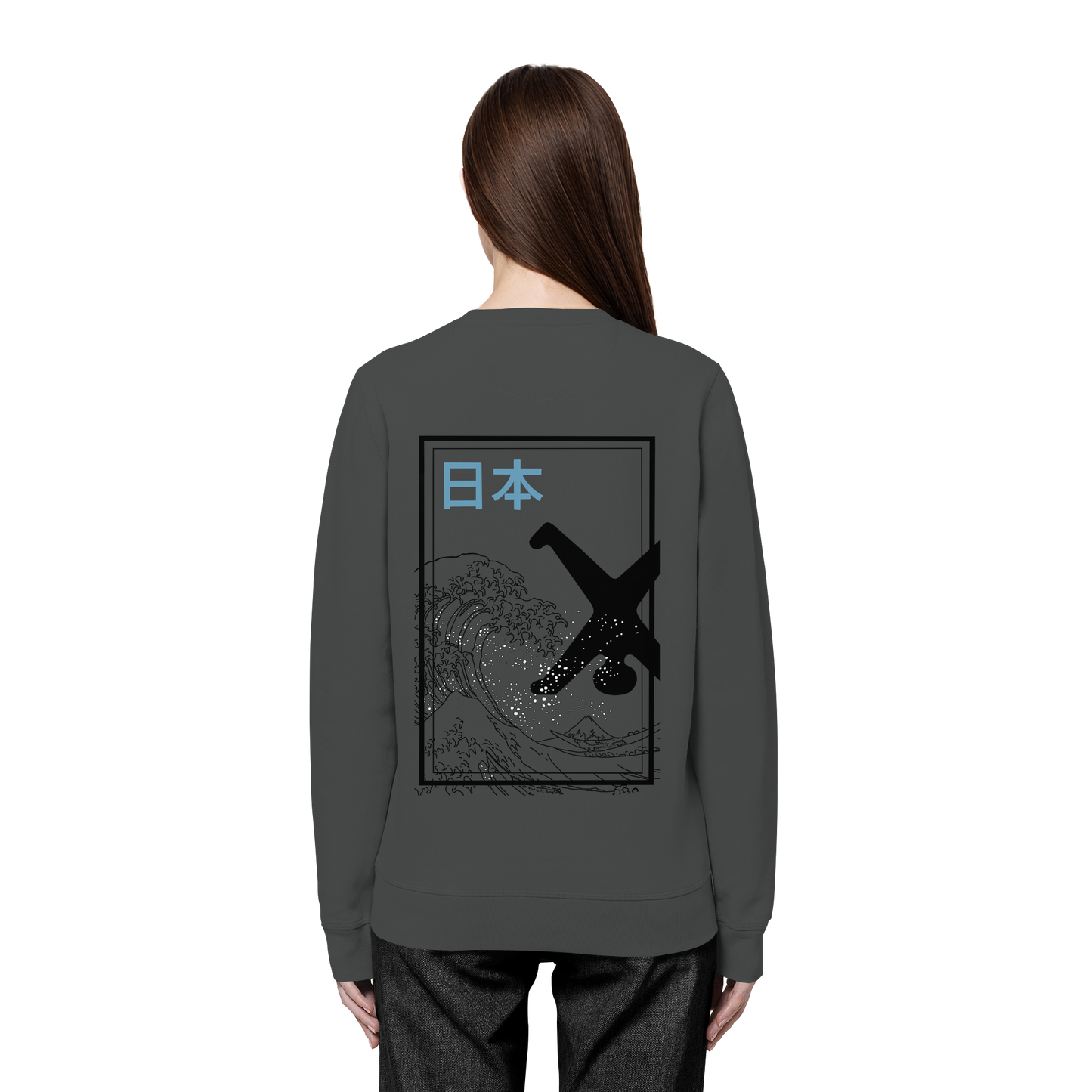 Great Wave - Blue - Organic Basic Unisex Sweatshirt