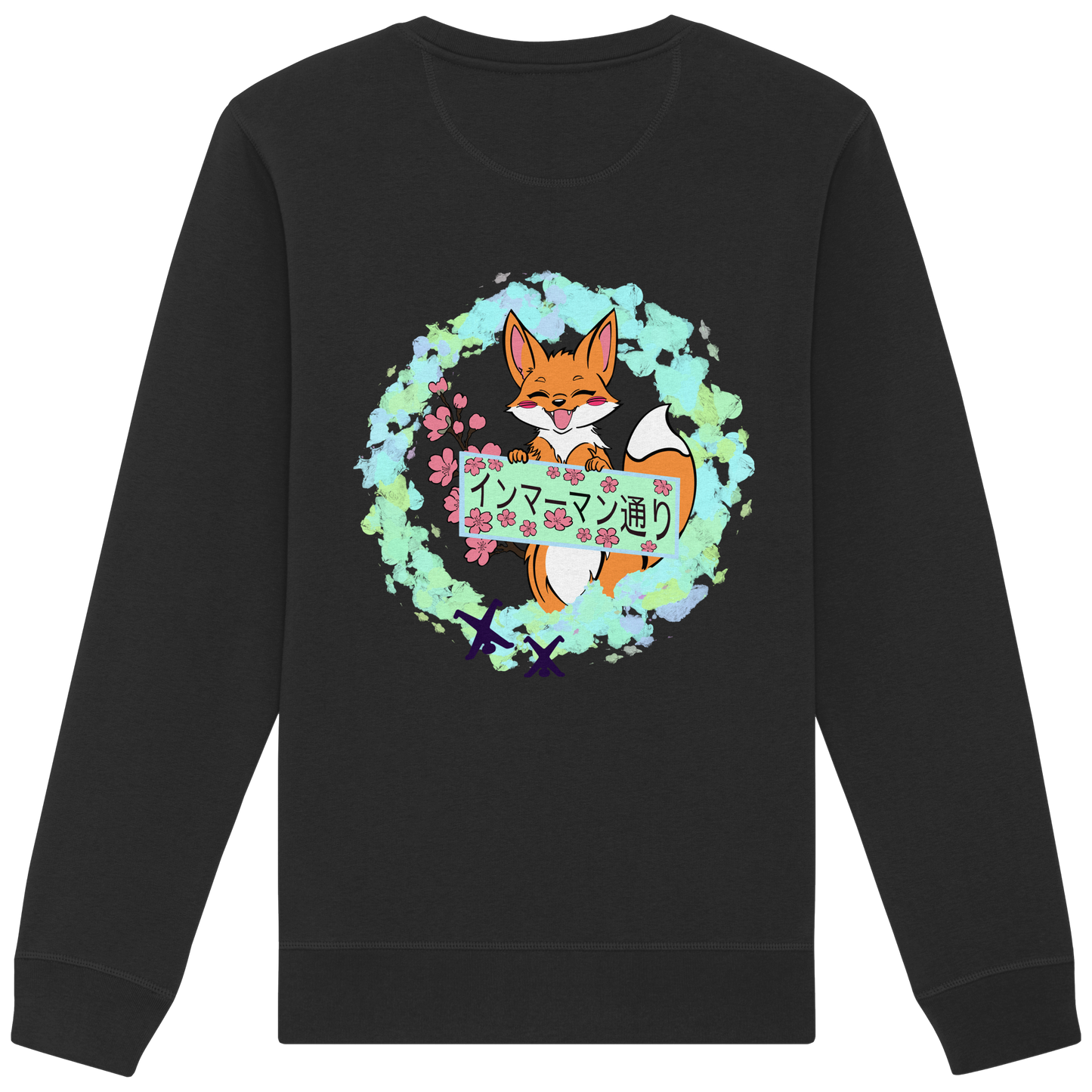 Japan - Fox - Green - Organic Basic Unisex Sweatshirt