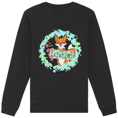 Japan - Fox - Green - Organic Basic Unisex Sweatshirt