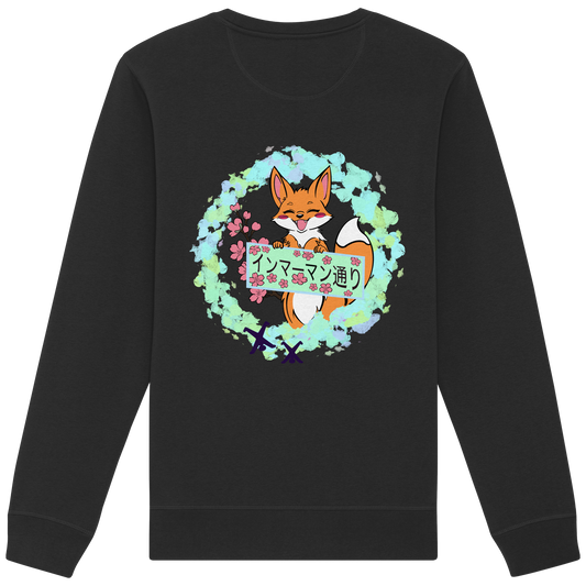 Japan - Fox - Green - Organic Basic Unisex Sweatshirt