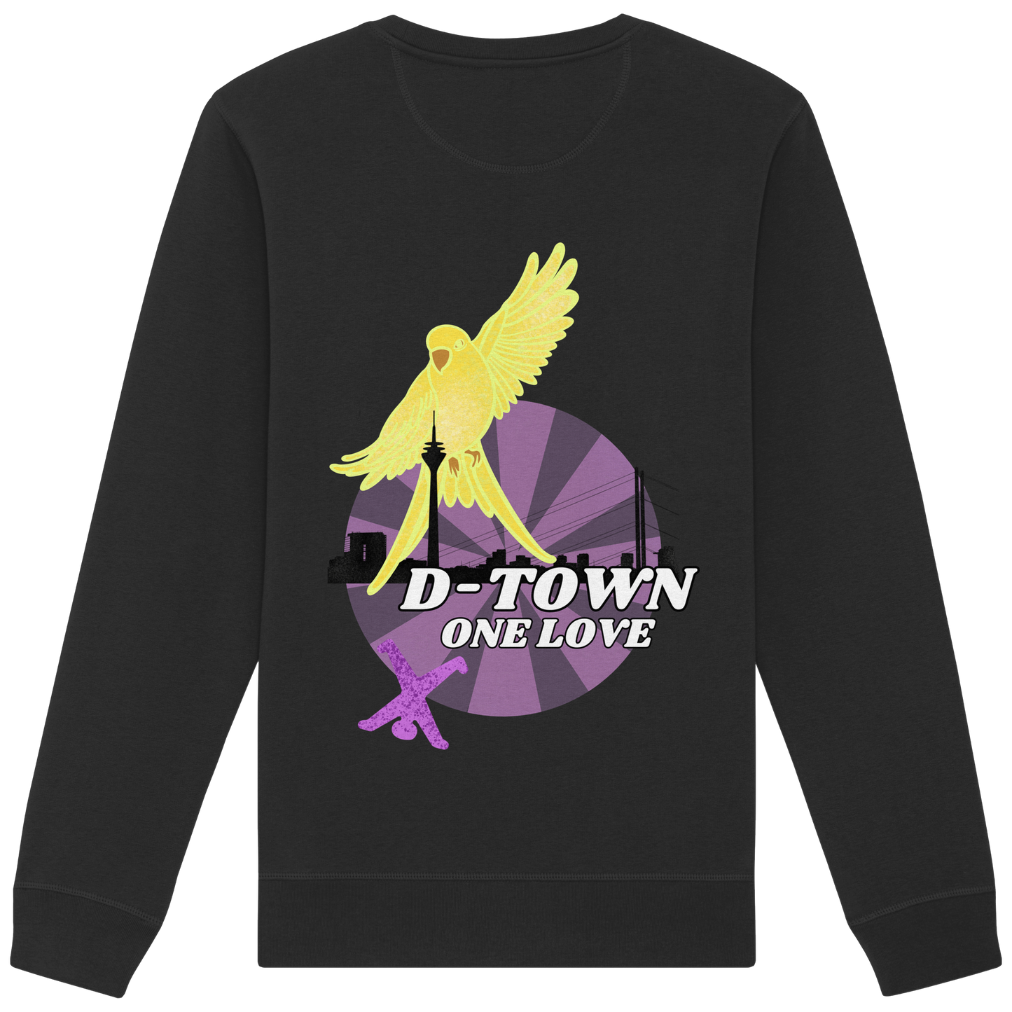 Rising Bird - Yellow - Organic Basic Unisex Sweatshirt