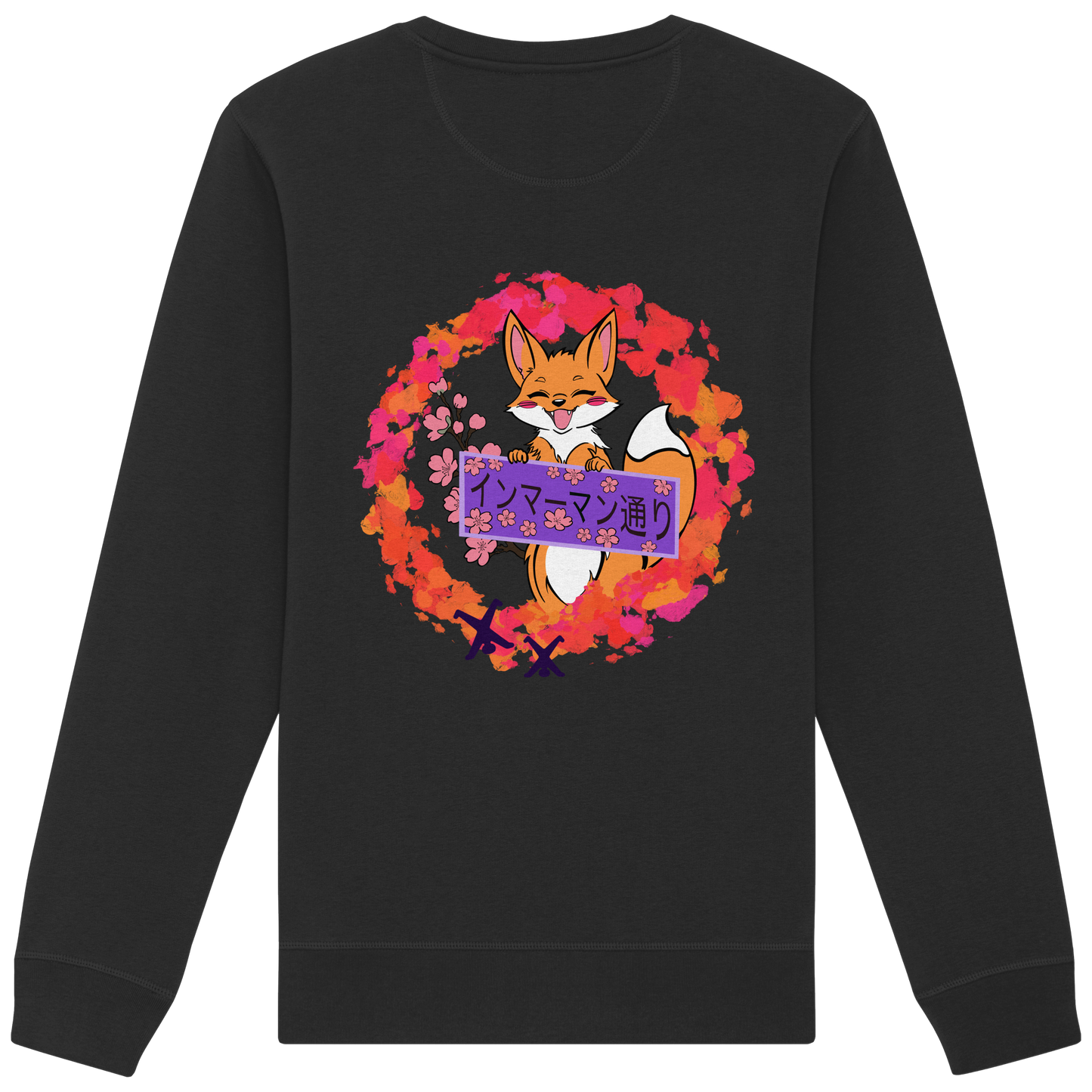 Japan - Fox - Red - Organic Basic Unisex Sweatshirt