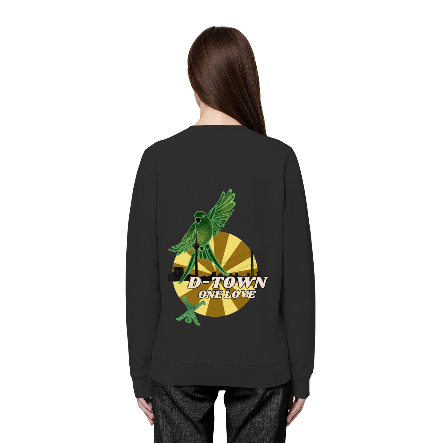 Rising Bird - Green - Organic Basic Unisex Sweatshirt