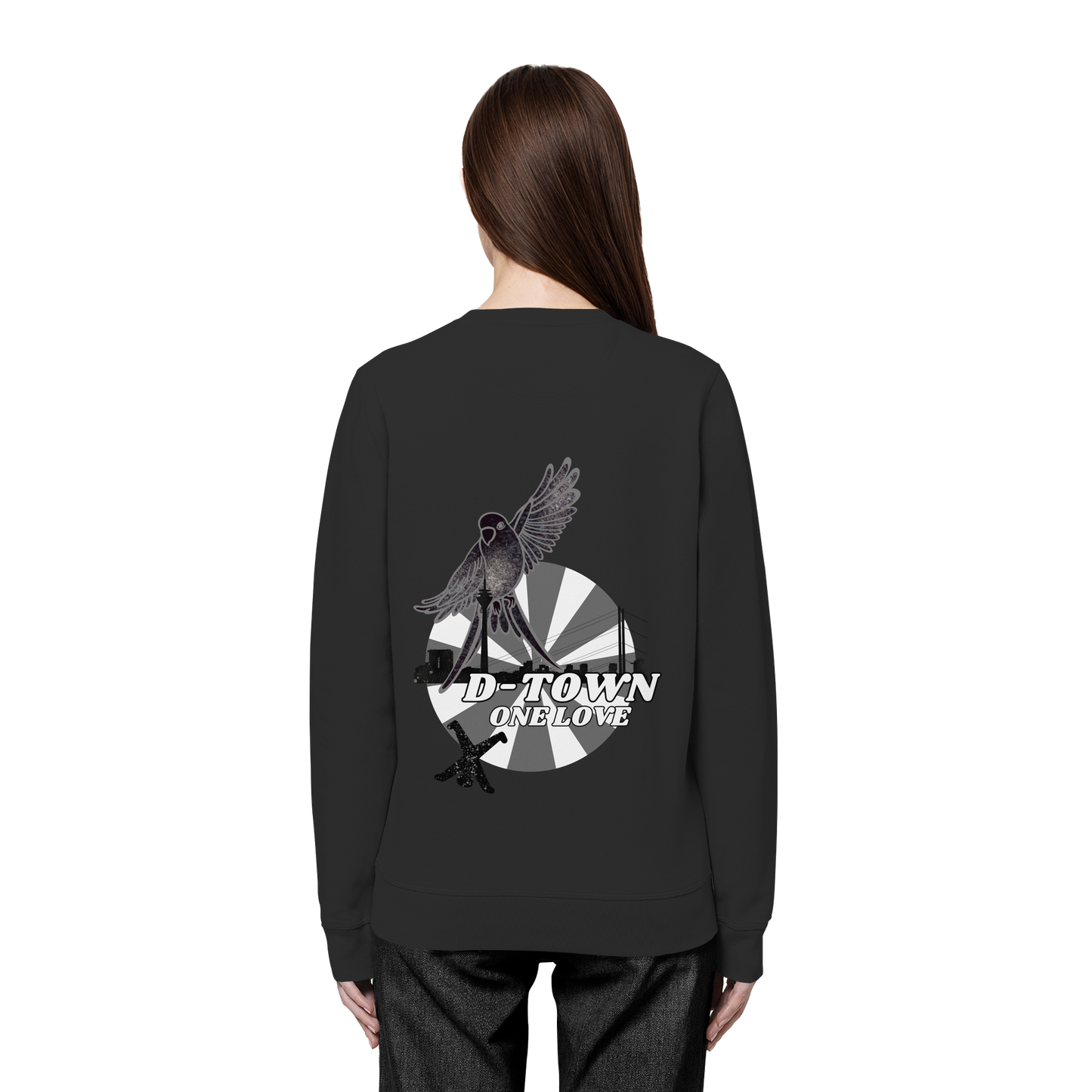 Rising Bird - Monochrome - Organic Basic Unisex Sweatshirt