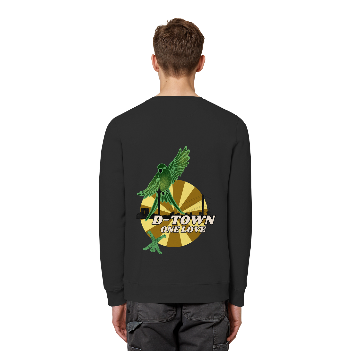 Rising Bird - Green - Organic Basic Unisex Sweatshirt