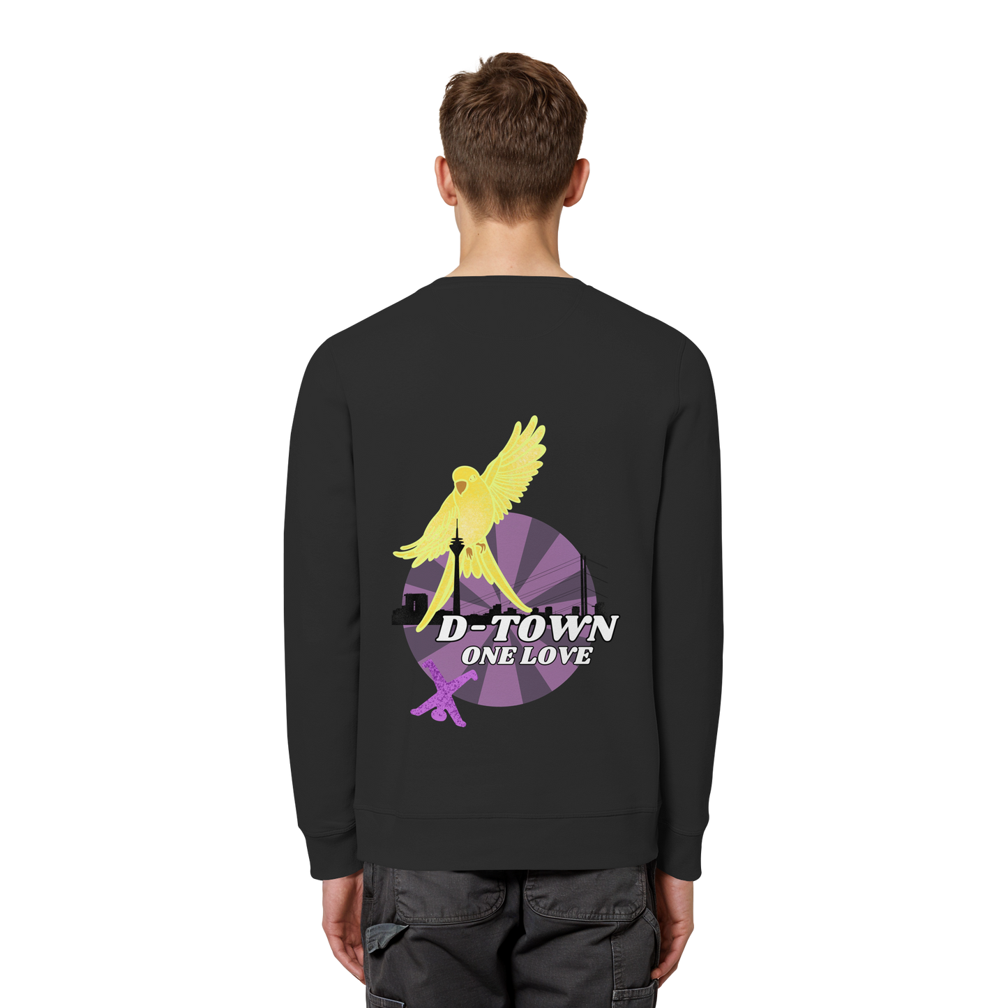 Rising Bird - Yellow - Organic Basic Unisex Sweatshirt