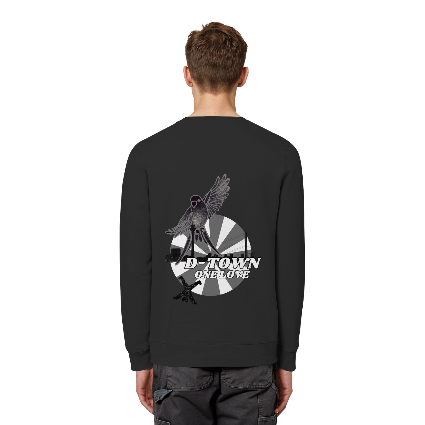 Rising Bird - Monochrome - Organic Basic Unisex Sweatshirt