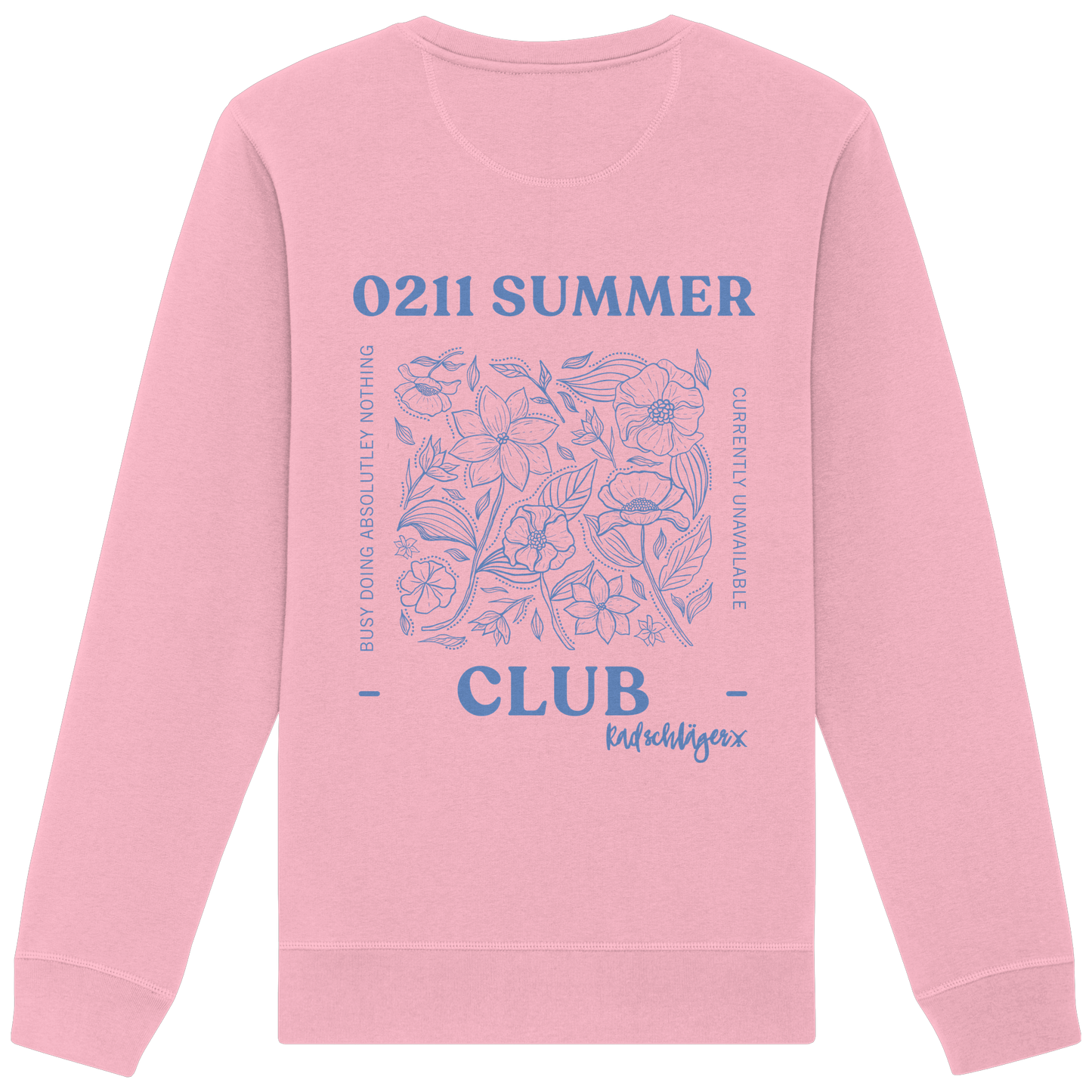 0211 Summer Club - Botanical Drift - Organic Basic Unisex Sweatshirt