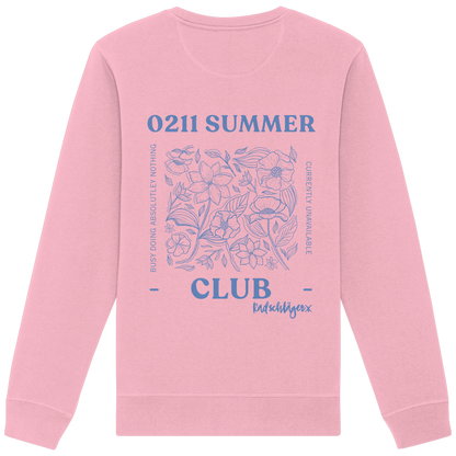 0211 Summer Club - Botanical Drift - Organic Basic Unisex Sweatshirt