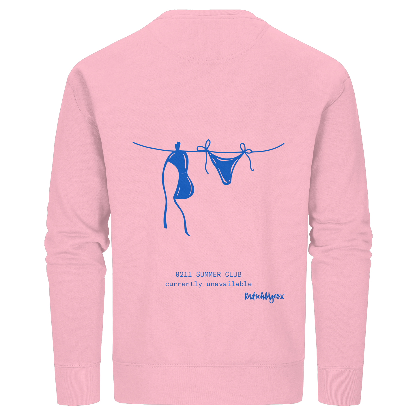 0211 Summer Club - Drying Off - Organic Basic Unisex Sweatshirt