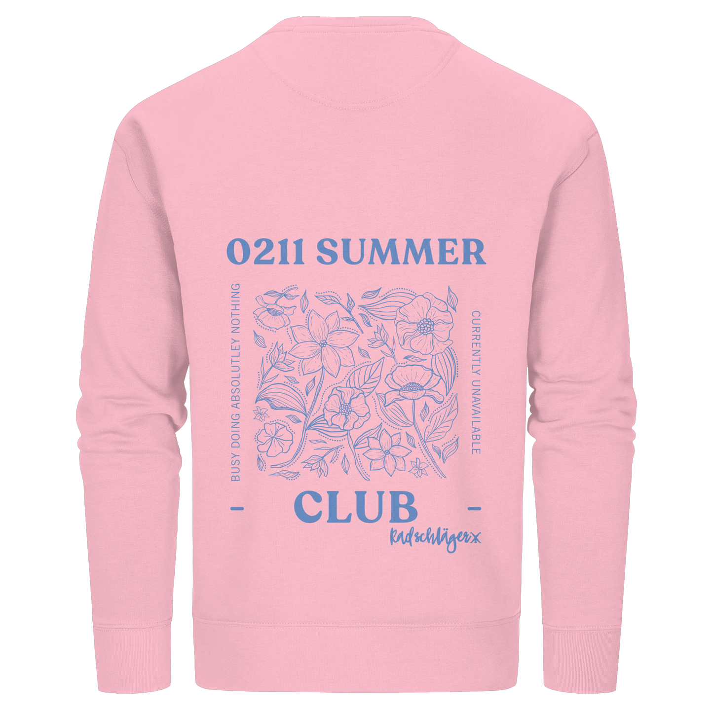 0211 Summer Club - Botanical Drift - Organic Basic Unisex Sweatshirt