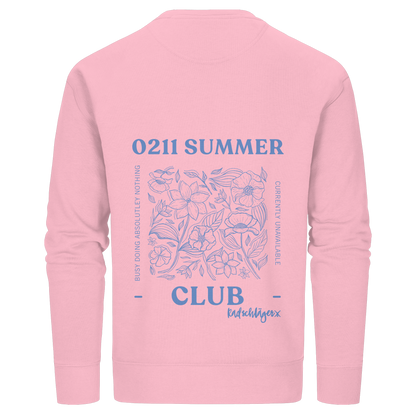 0211 Summer Club - Botanical Drift - Organic Basic Unisex Sweatshirt