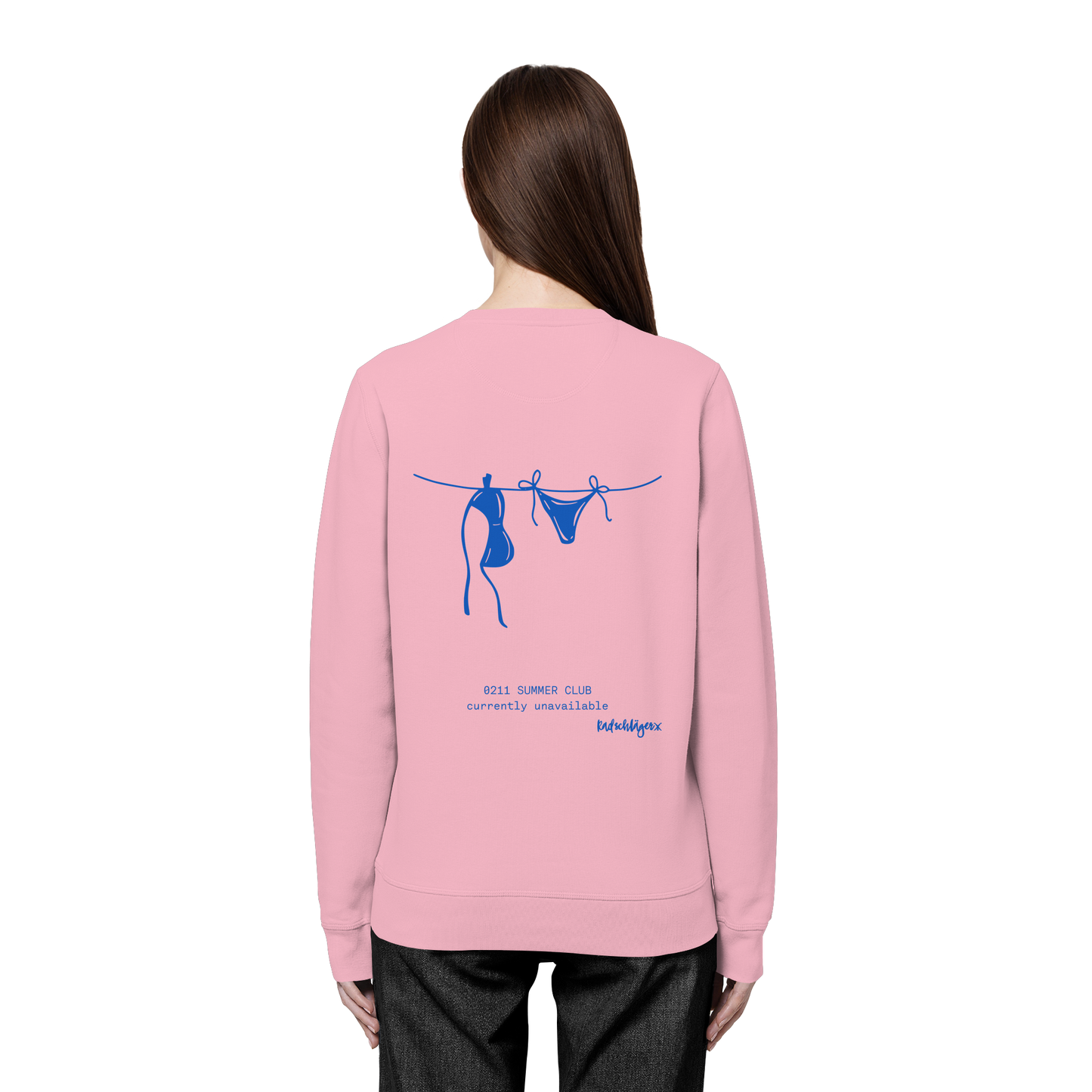 0211 Summer Club - Drying Off - Organic Basic Unisex Sweatshirt