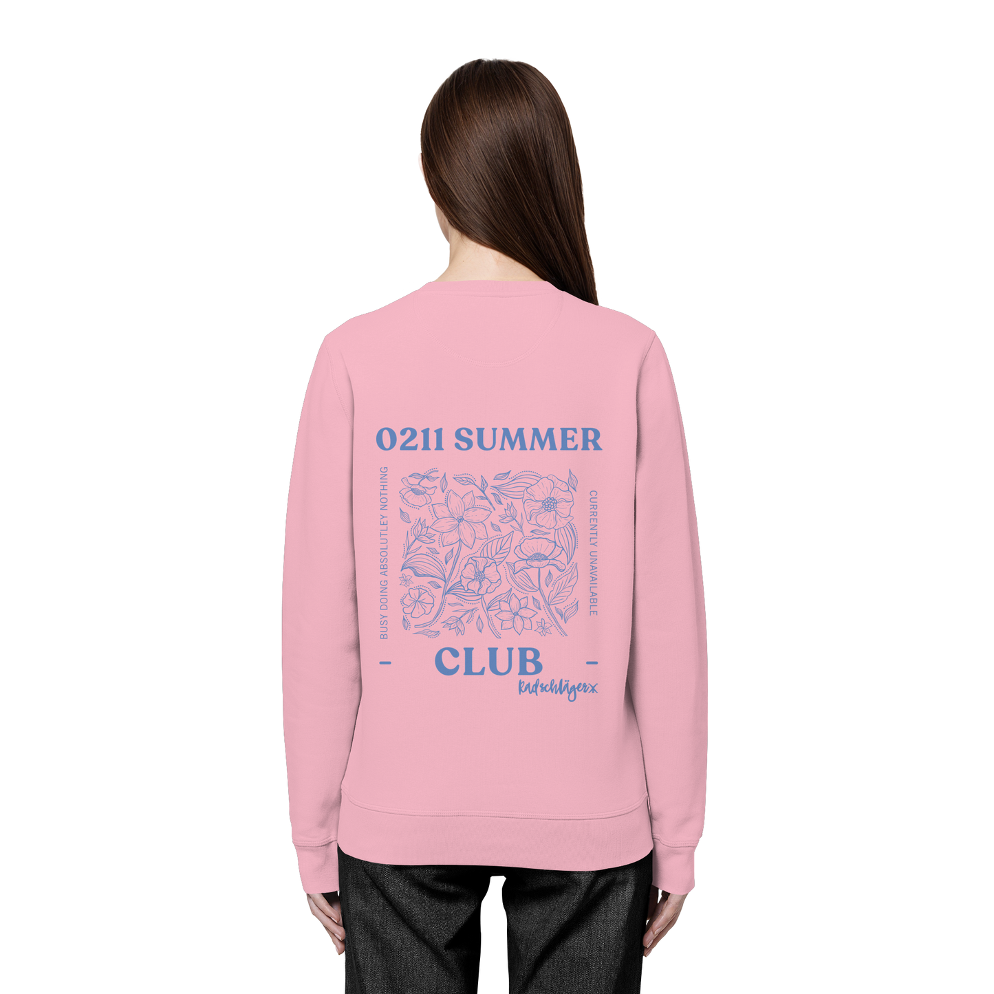 0211 Summer Club - Botanical Drift - Organic Basic Unisex Sweatshirt
