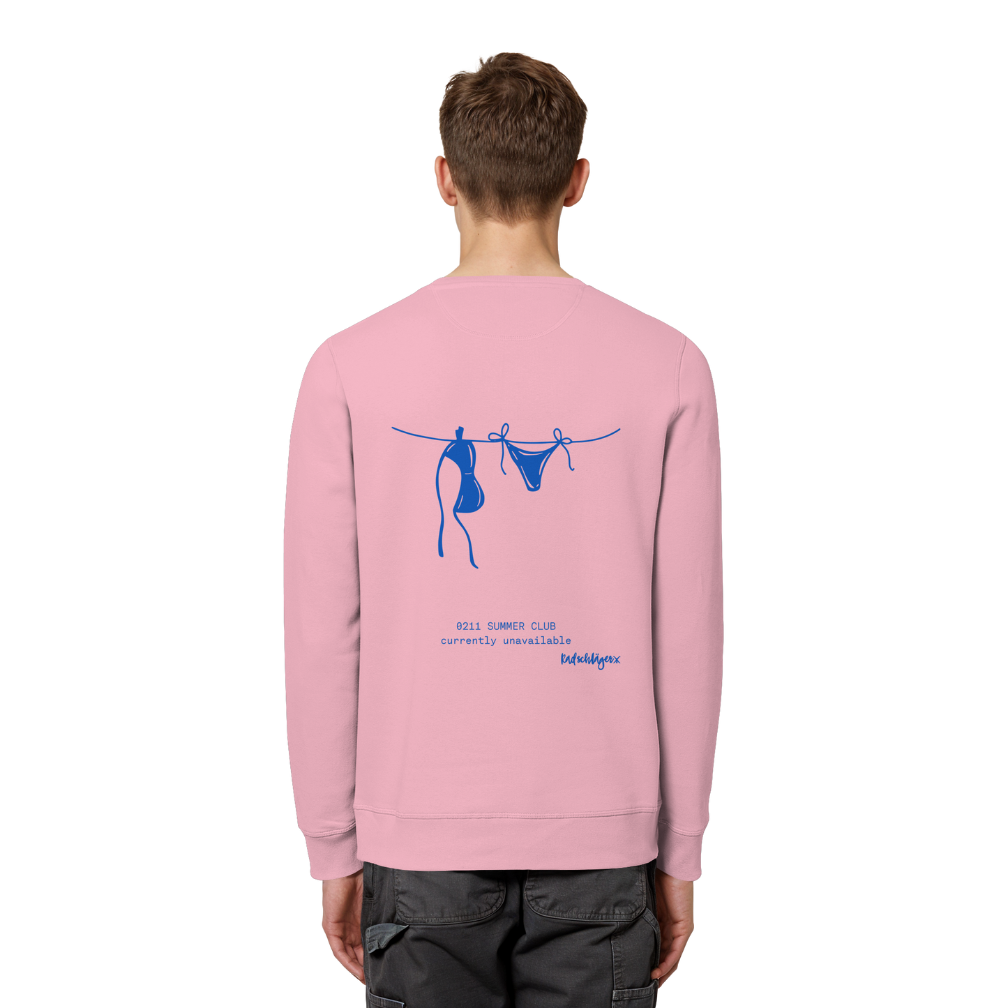 0211 Summer Club - Drying Off - Organic Basic Unisex Sweatshirt