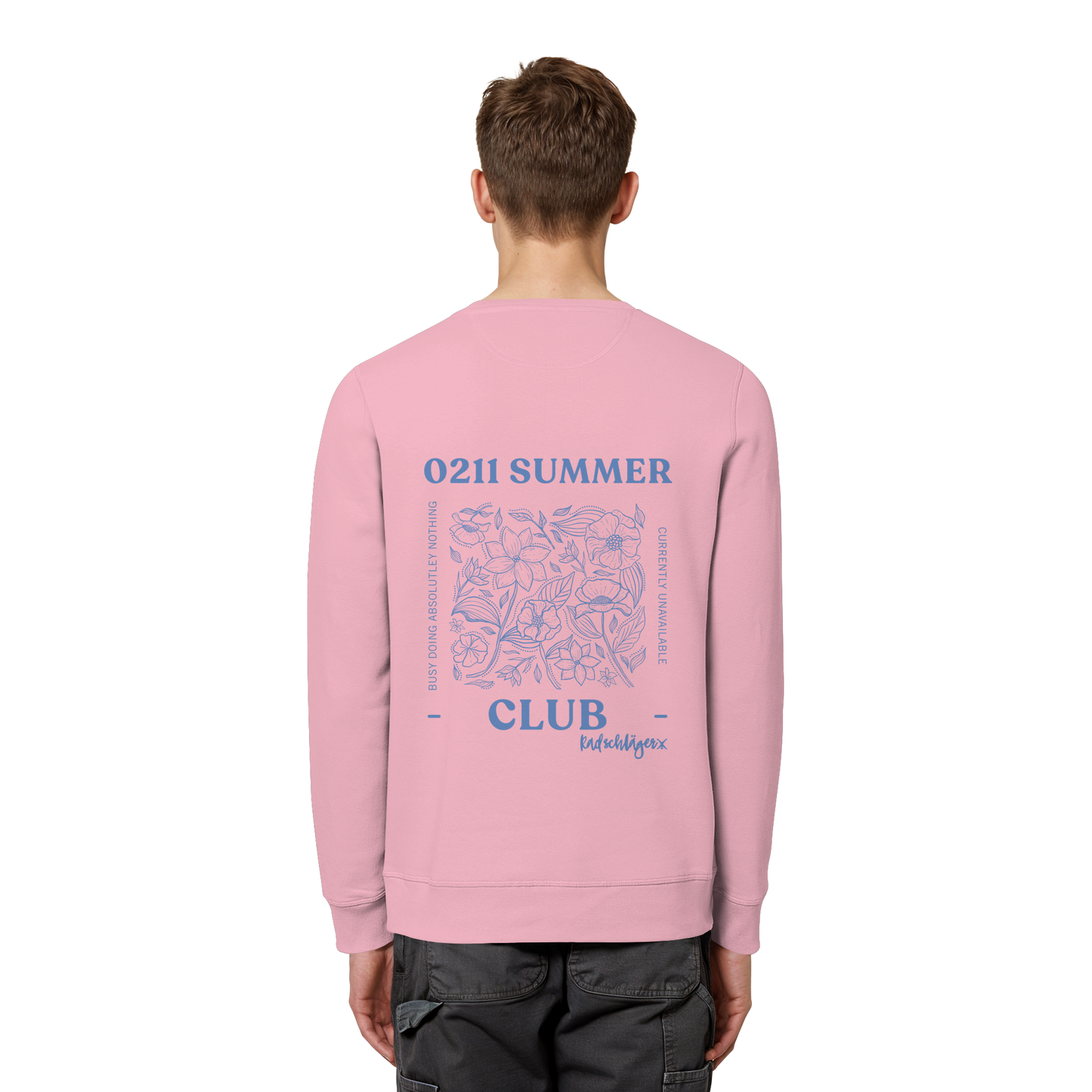 0211 Summer Club - Botanical Drift - Organic Basic Unisex Sweatshirt