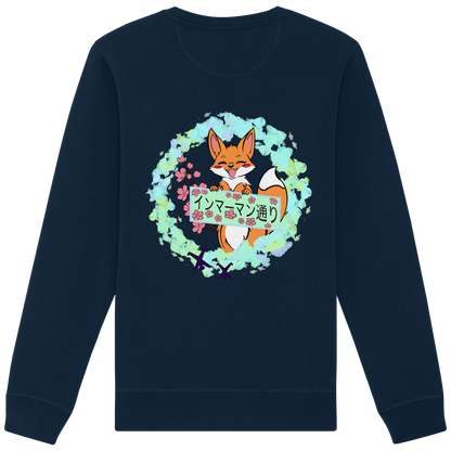 Japan - Fox - Green - Organic Basic Unisex Sweatshirt