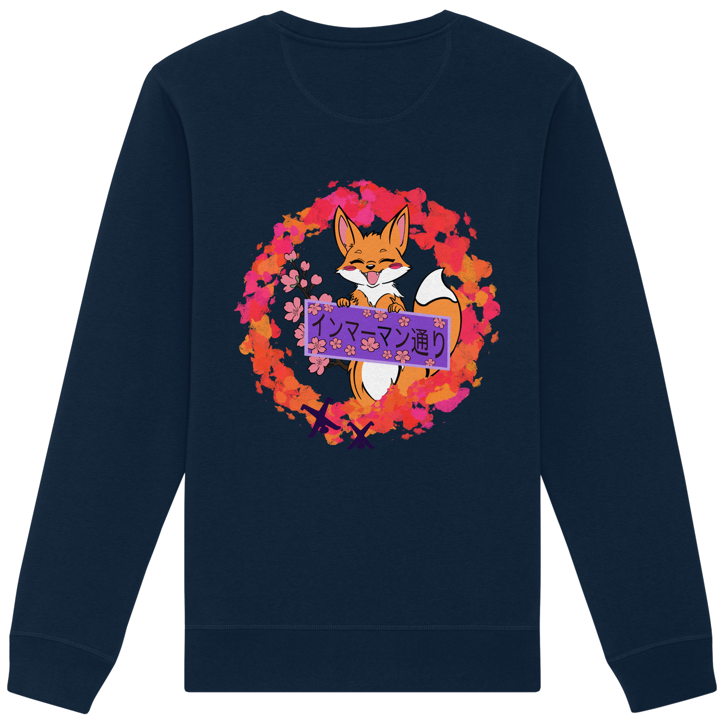 Japan - Fox - Red - Organic Basic Unisex Sweatshirt