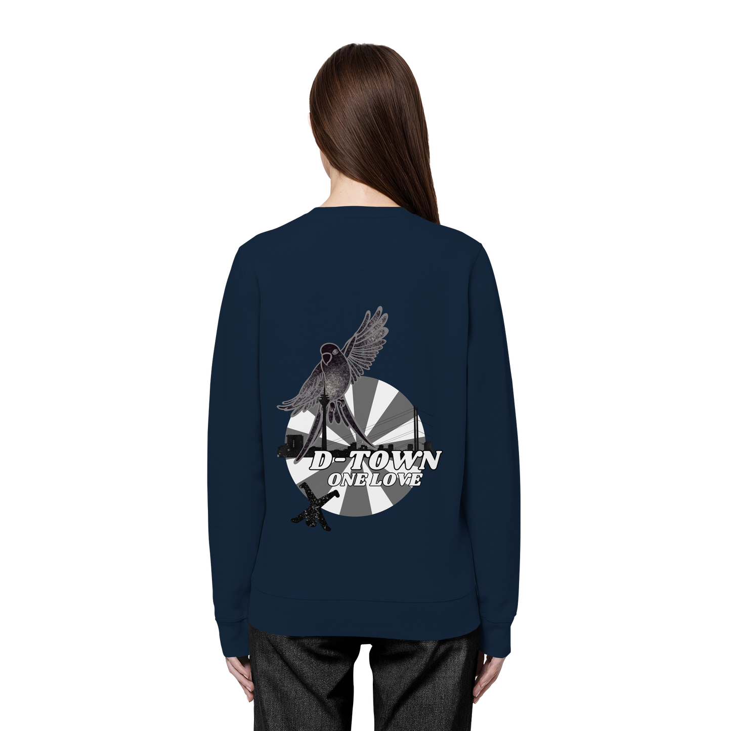 Rising Bird - Monochrome - Organic Basic Unisex Sweatshirt