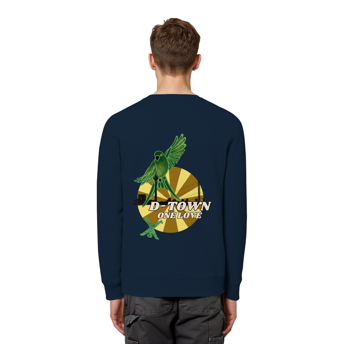 Rising Bird - Green - Organic Basic Unisex Sweatshirt
