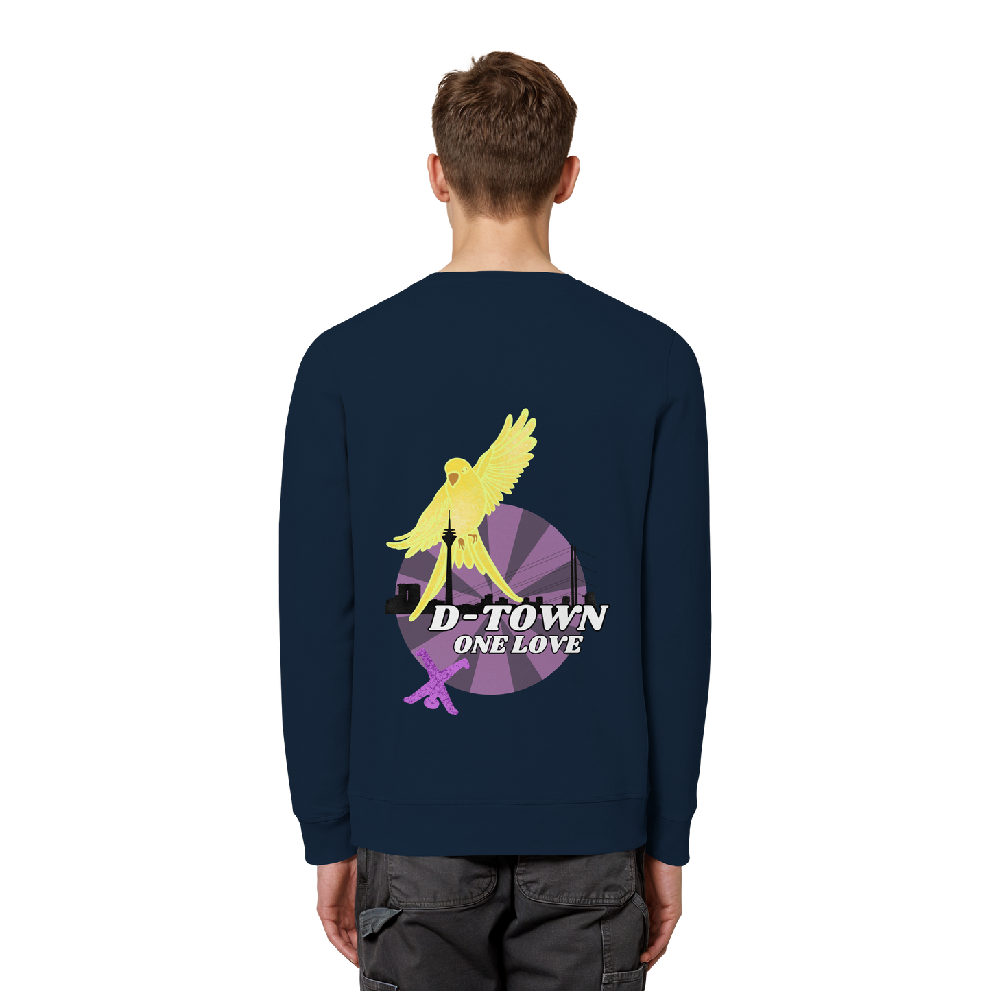 Rising Bird - Yellow - Organic Basic Unisex Sweatshirt