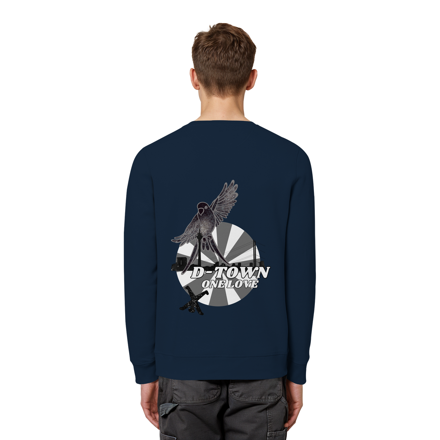 Rising Bird - Monochrome - Organic Basic Unisex Sweatshirt