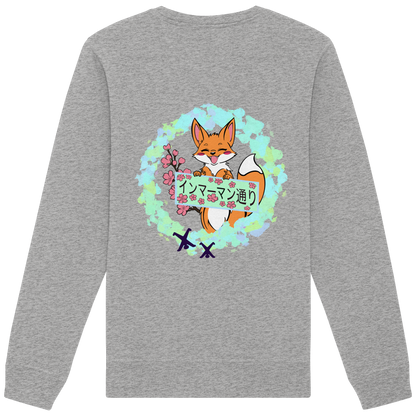 Japan - Fox - Green - Organic Basic Unisex Sweatshirt