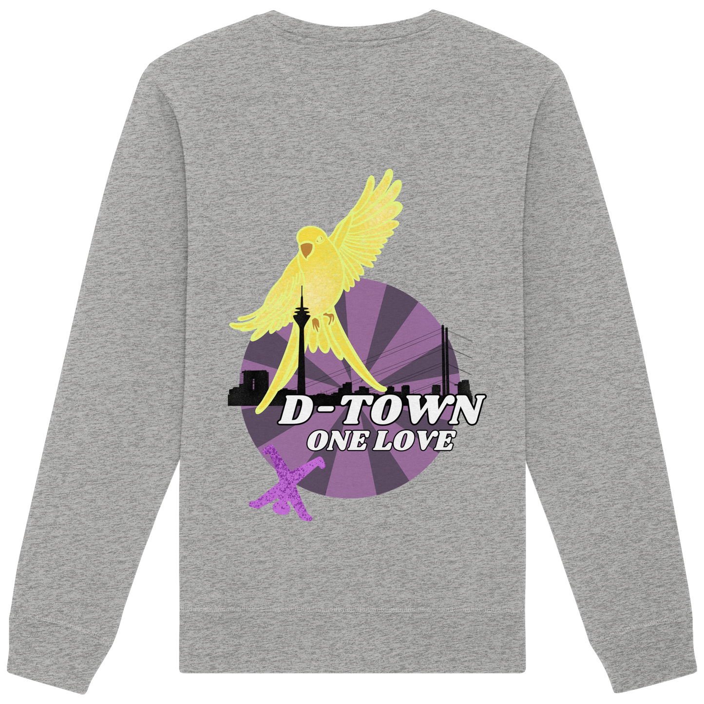 Rising Bird - Yellow - Organic Basic Unisex Sweatshirt