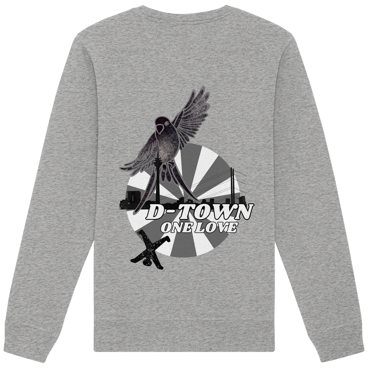 Rising Bird - Monochrome - Organic Basic Unisex Sweatshirt