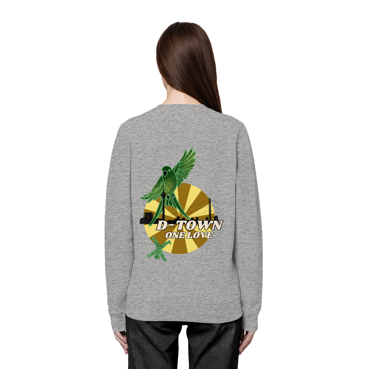 Rising Bird - Green - Organic Basic Unisex Sweatshirt