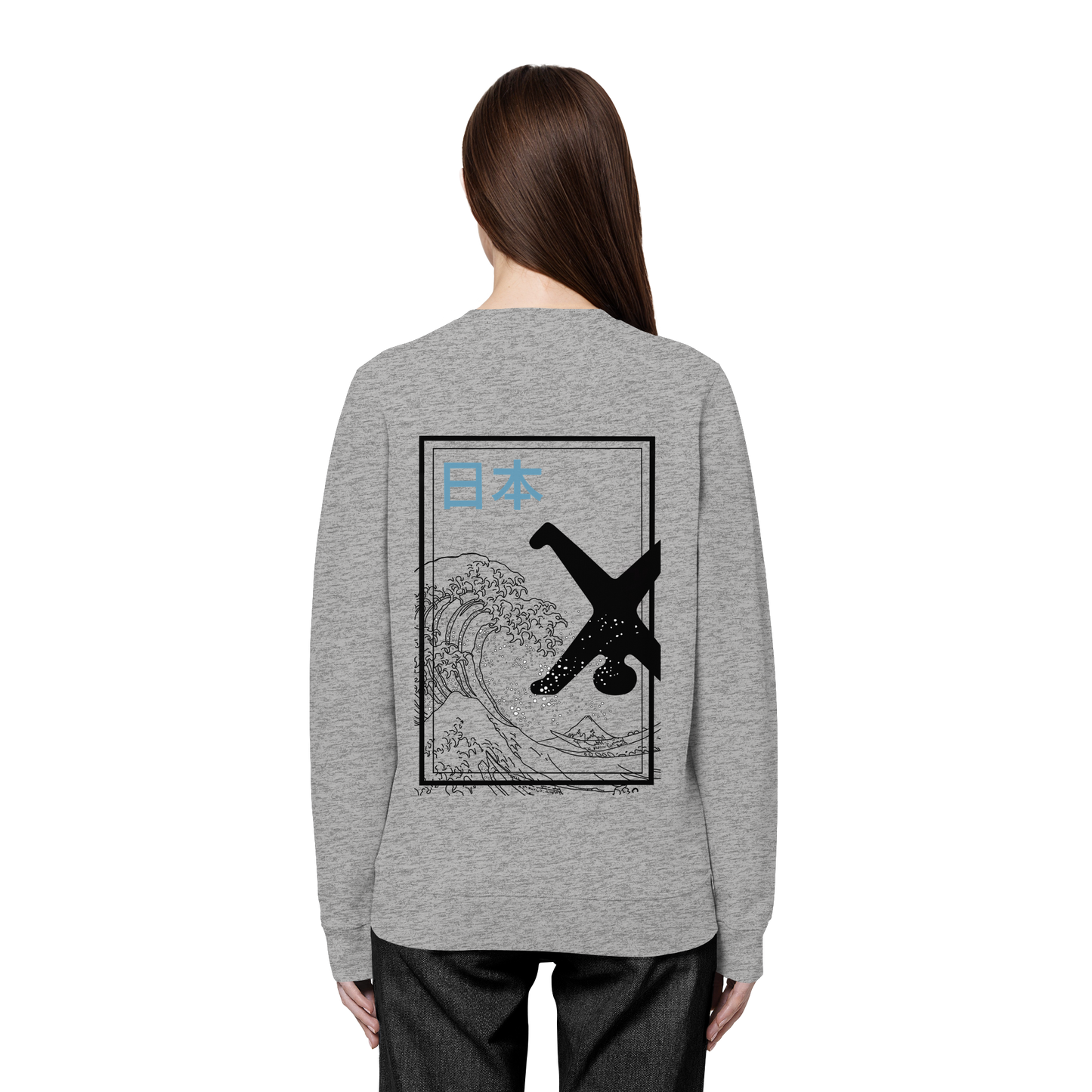 Great Wave - Blue - Organic Basic Unisex Sweatshirt