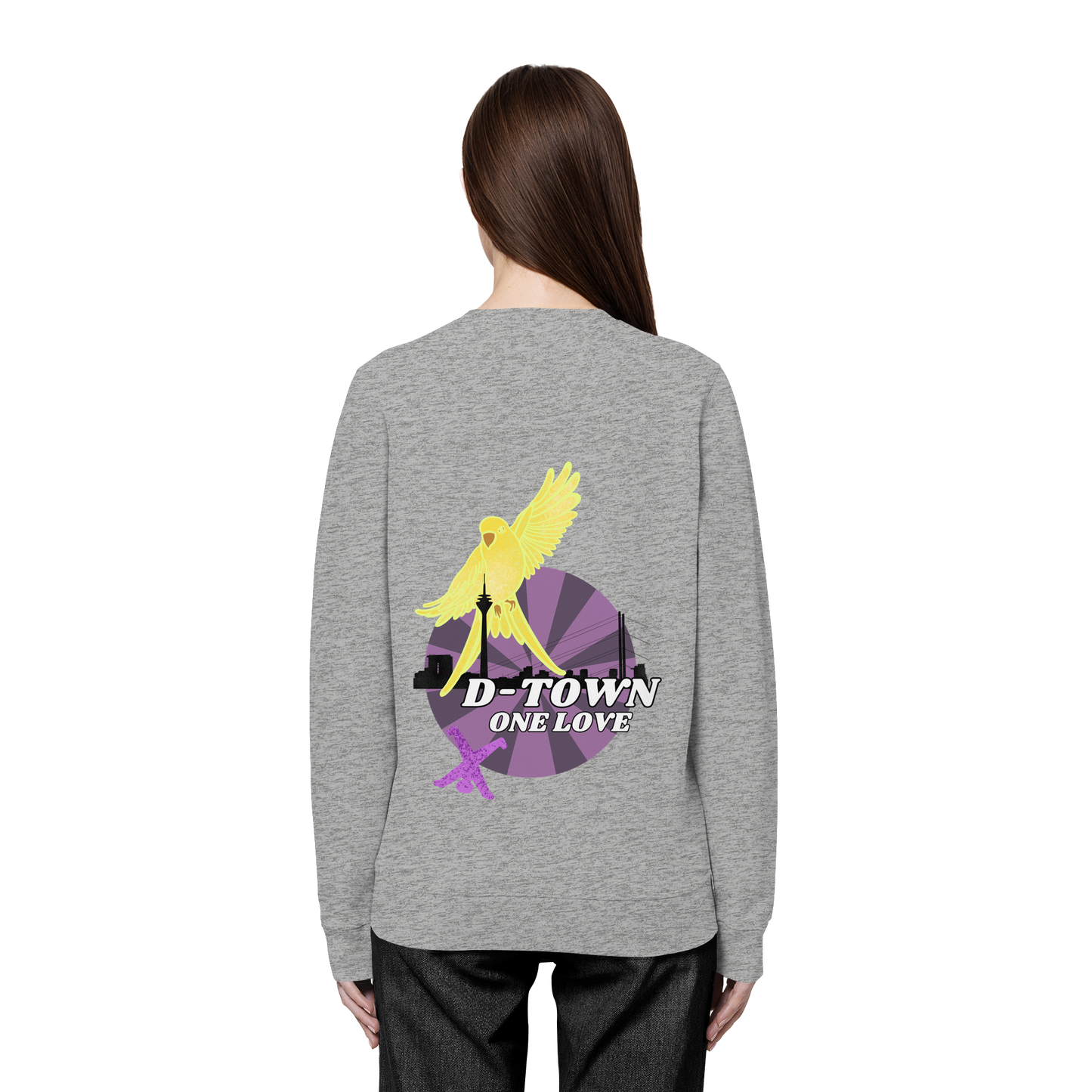 Rising Bird - Yellow - Organic Basic Unisex Sweatshirt