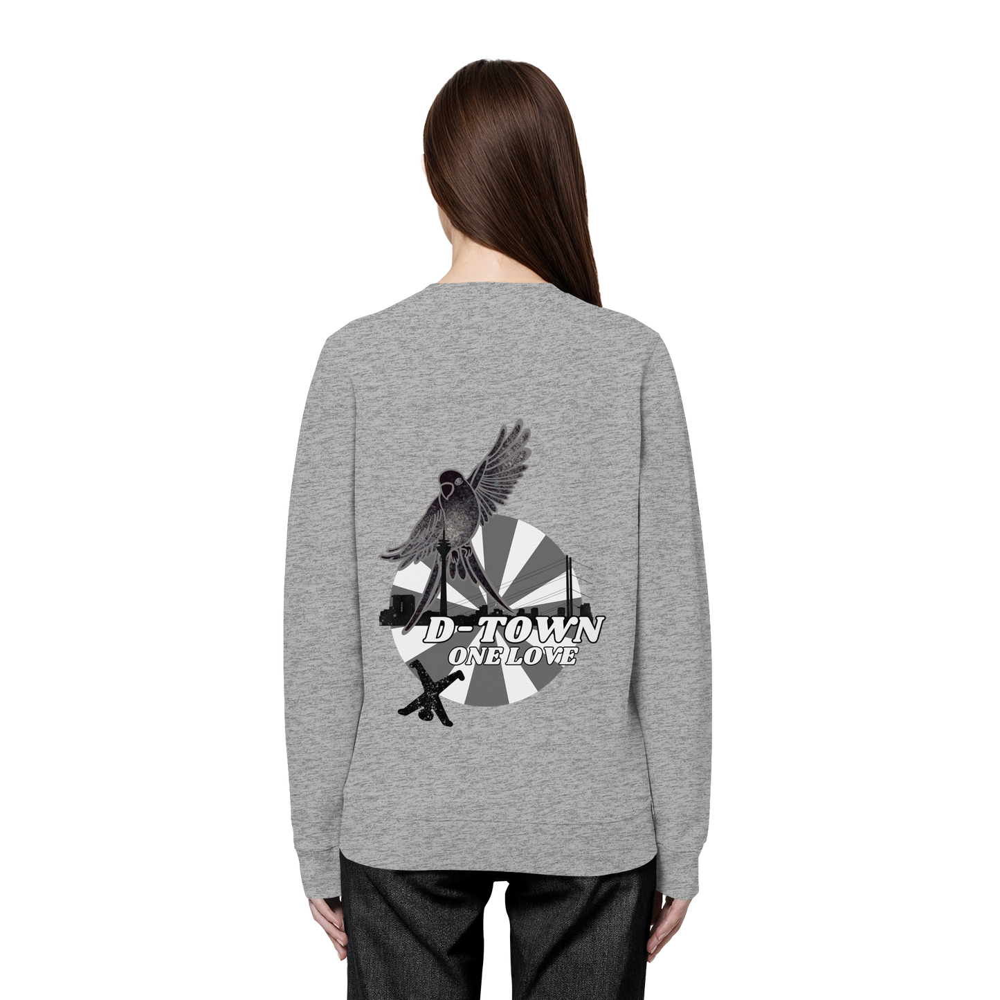 Rising Bird - Monochrome - Organic Basic Unisex Sweatshirt