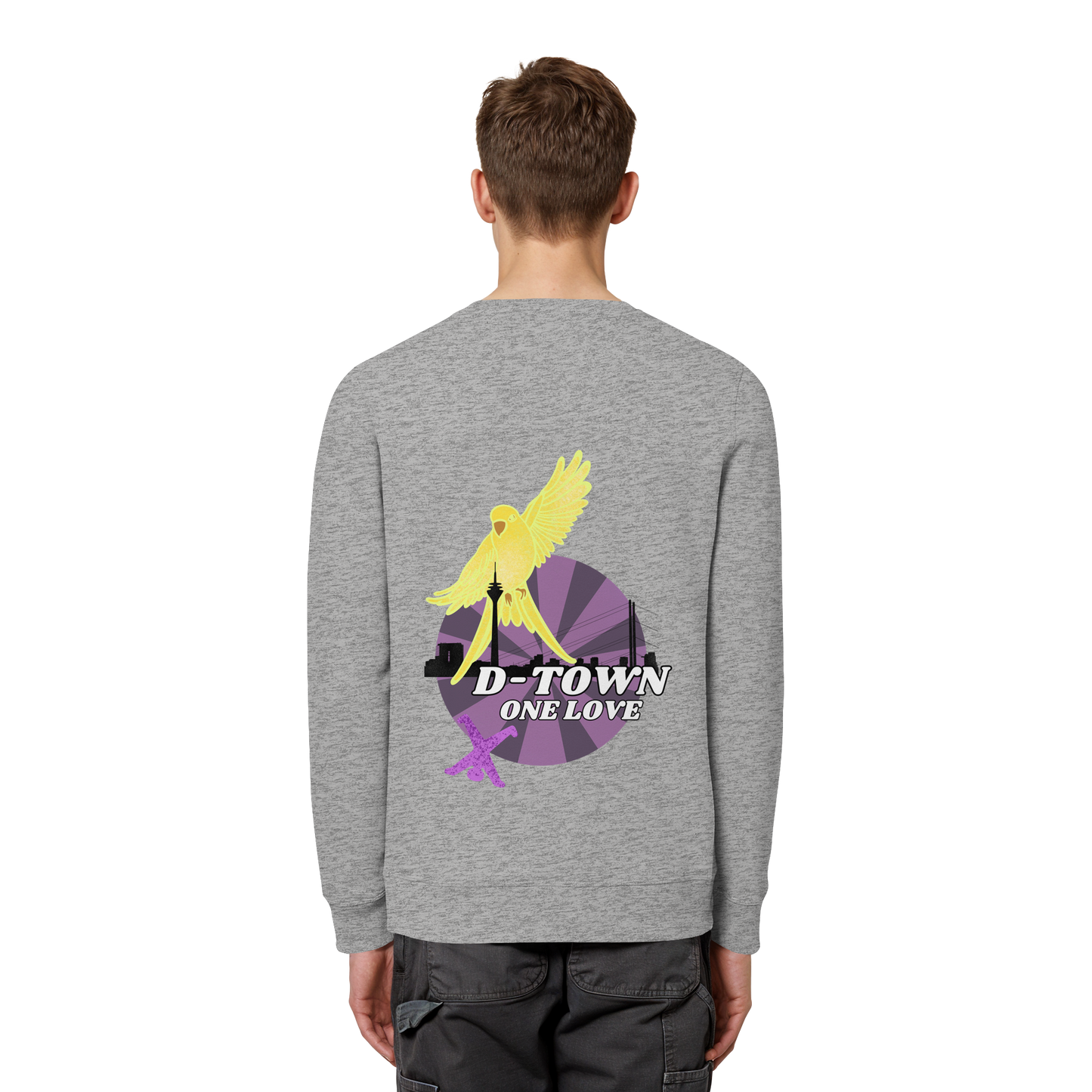 Rising Bird - Yellow - Organic Basic Unisex Sweatshirt