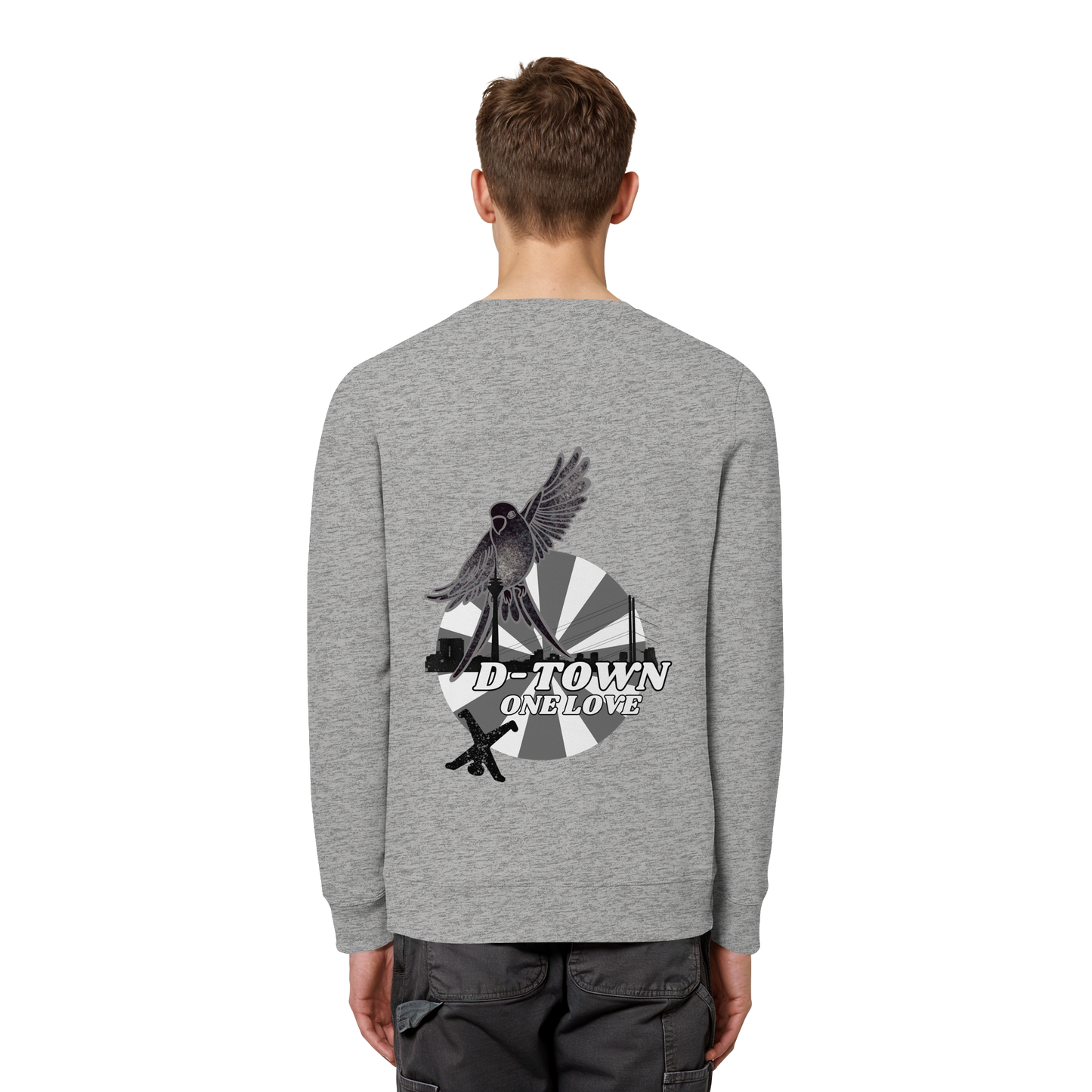 Rising Bird - Monochrome - Organic Basic Unisex Sweatshirt