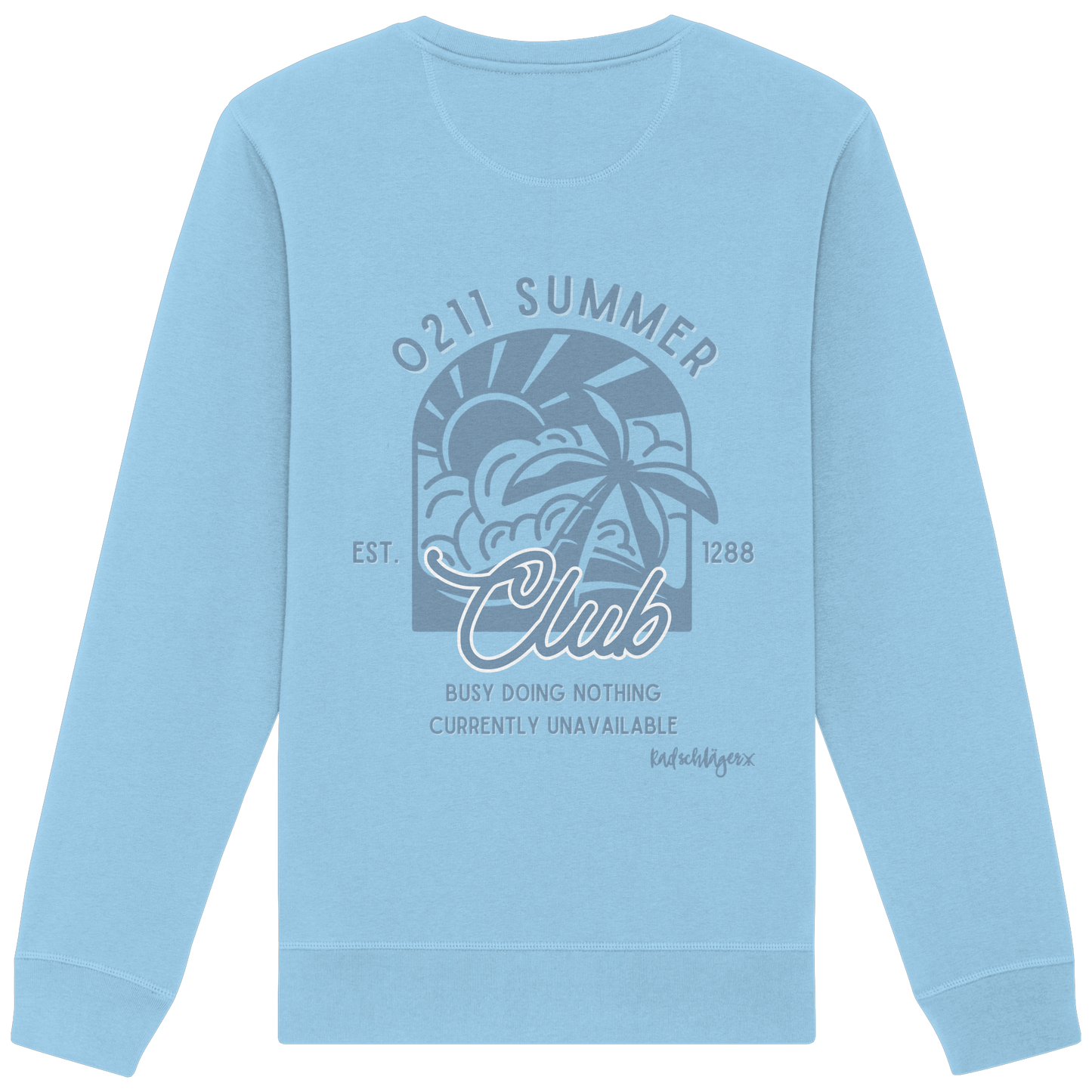 0211 Summer Club - Sunset Routine - Organic Basic Unisex Sweatshirt