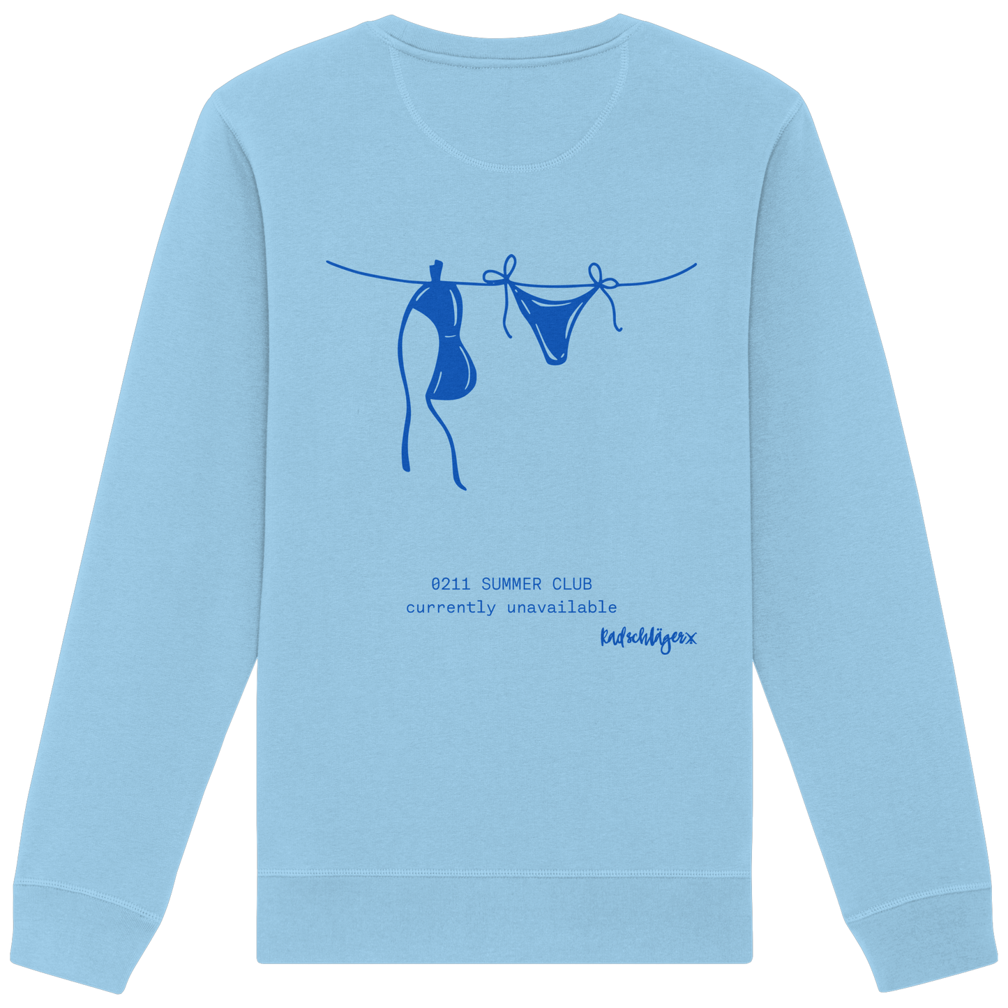 0211 Summer Club - Drying Off - Organic Basic Unisex Sweatshirt