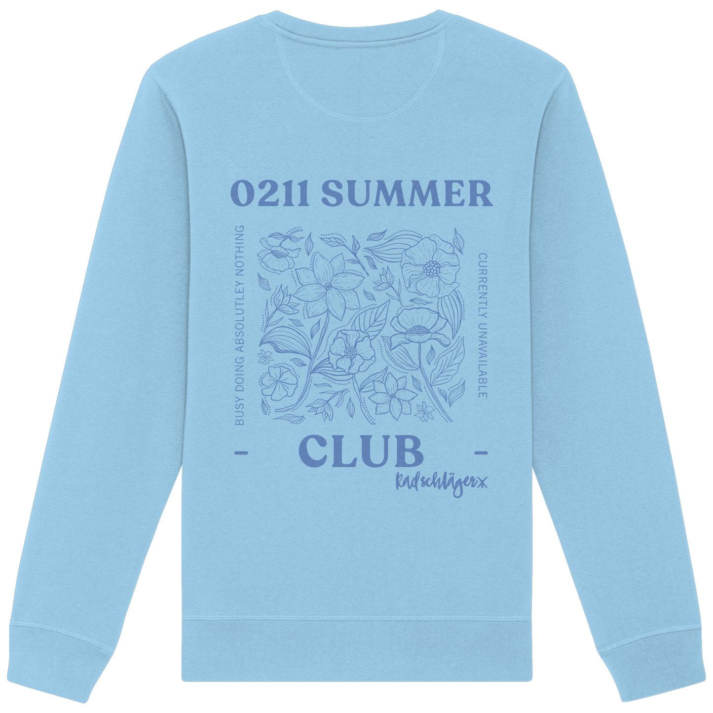 0211 Summer Club - Botanical Drift - Organic Basic Unisex Sweatshirt