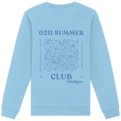 0211 Summer Club - Botanical Drift - Organic Basic Unisex Sweatshirt