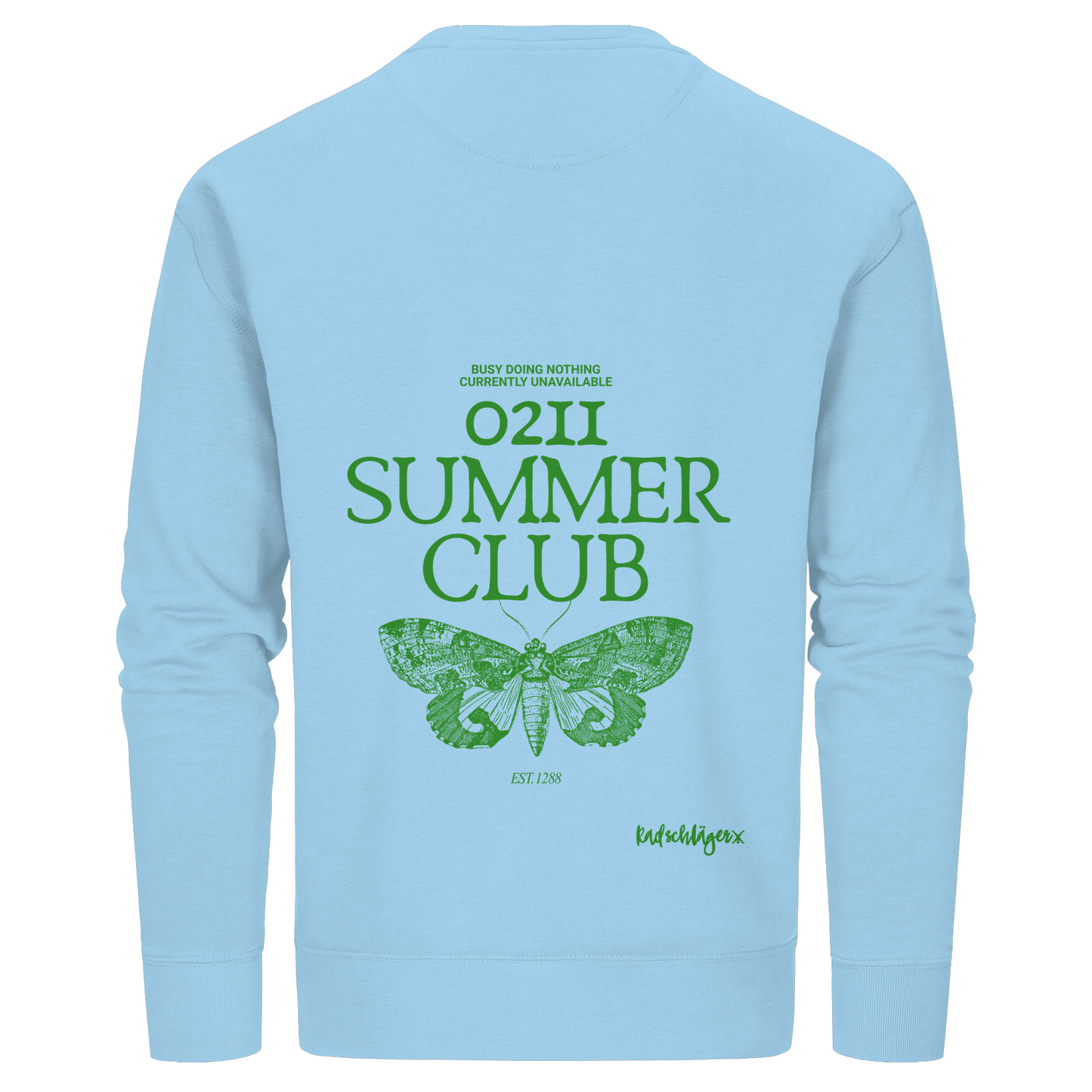 0211 Summer Club - Green Escape - Organic Basic Unisex Sweatshirt