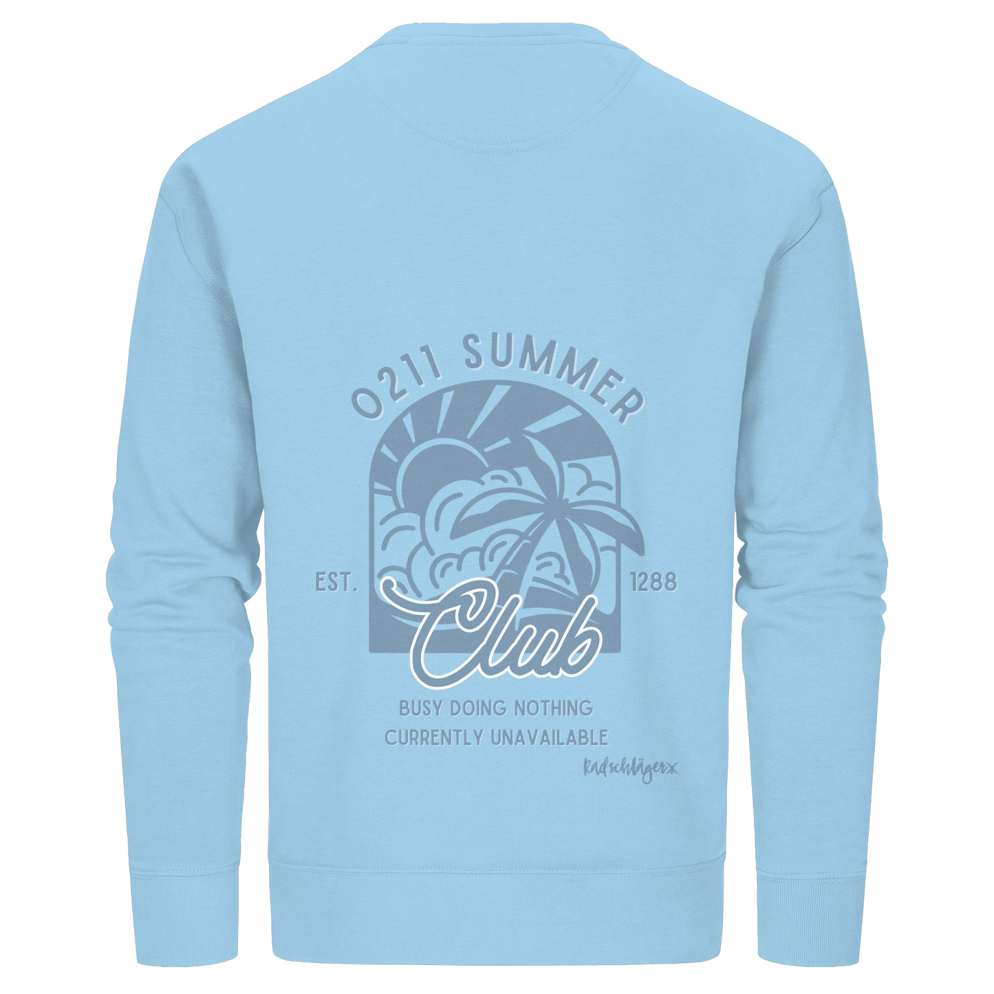 0211 Summer Club - Sunset Routine - Organic Basic Unisex Sweatshirt