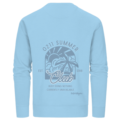 0211 Summer Club - Sunset Routine - Organic Basic Unisex Sweatshirt