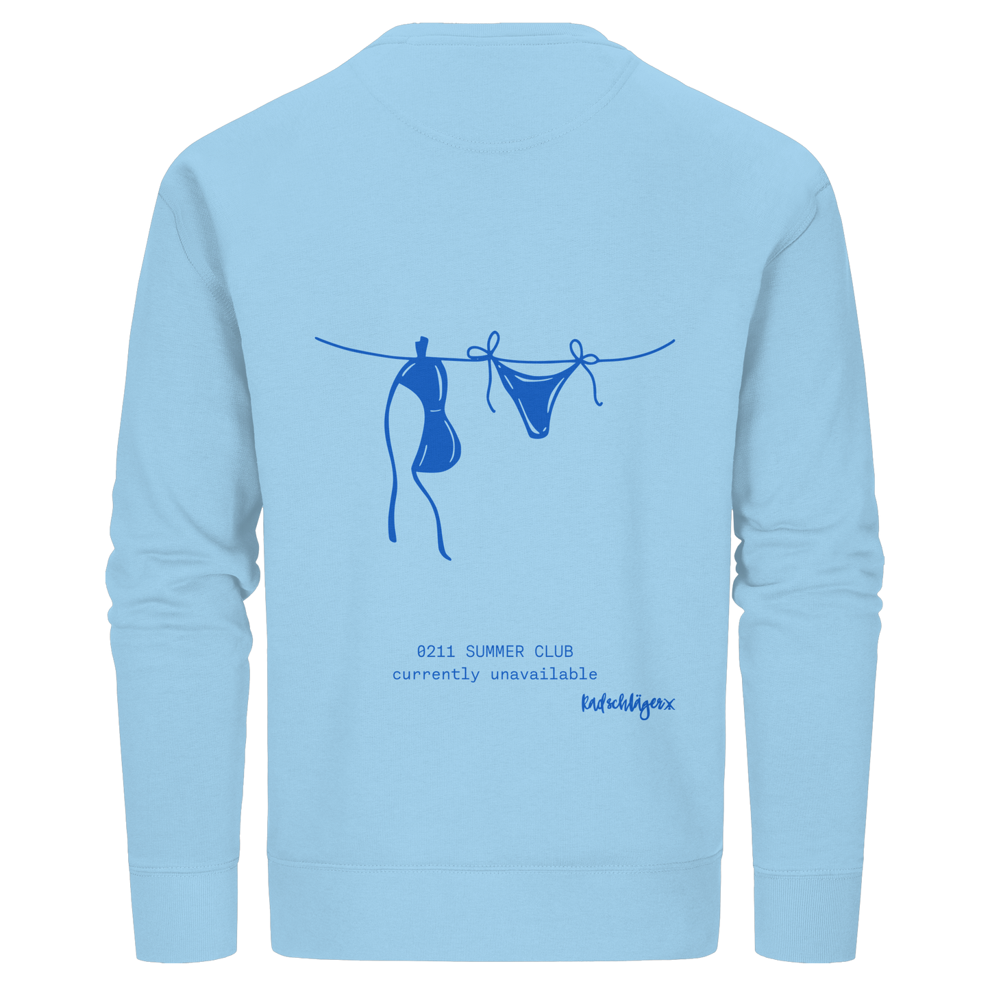 0211 Summer Club - Drying Off - Organic Basic Unisex Sweatshirt