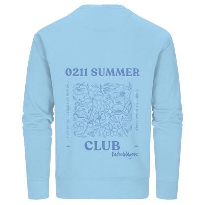 0211 Summer Club - Botanical Drift - Organic Basic Unisex Sweatshirt
