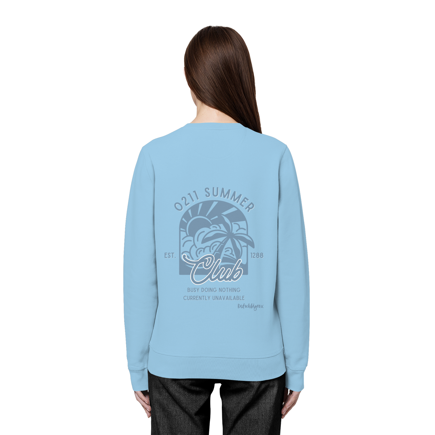 0211 Summer Club - Sunset Routine - Organic Basic Unisex Sweatshirt