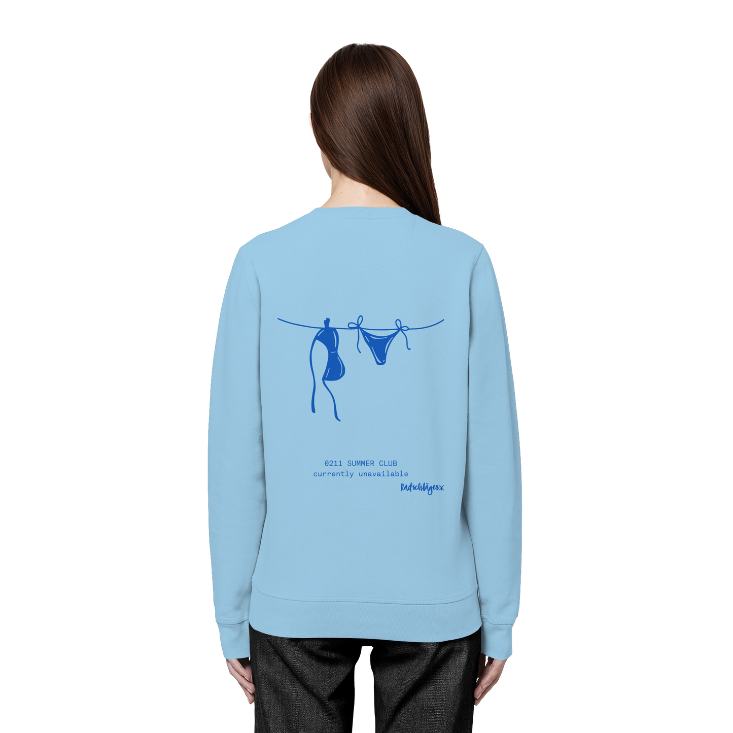 0211 Summer Club - Drying Off - Organic Basic Unisex Sweatshirt