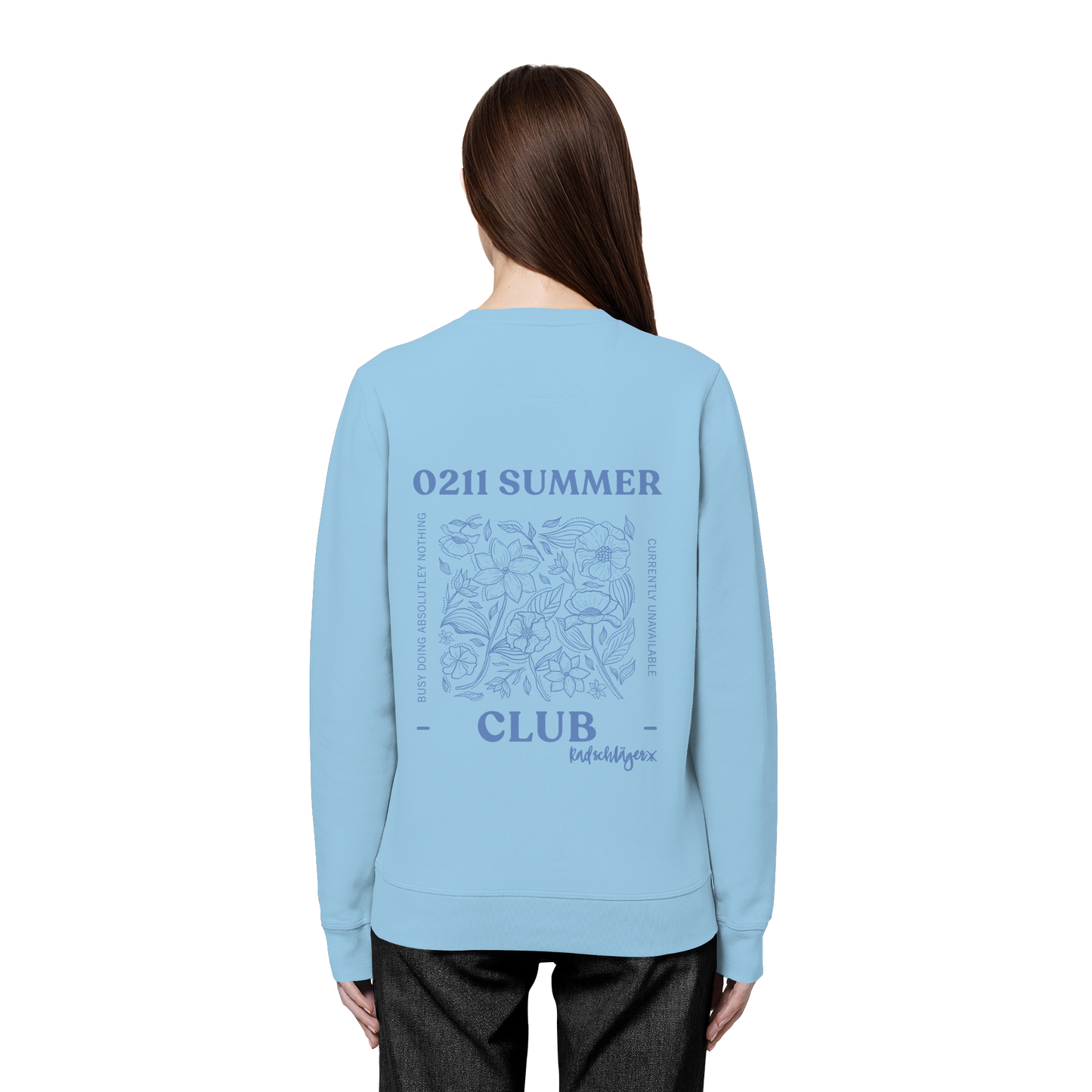 0211 Summer Club - Botanical Drift - Organic Basic Unisex Sweatshirt