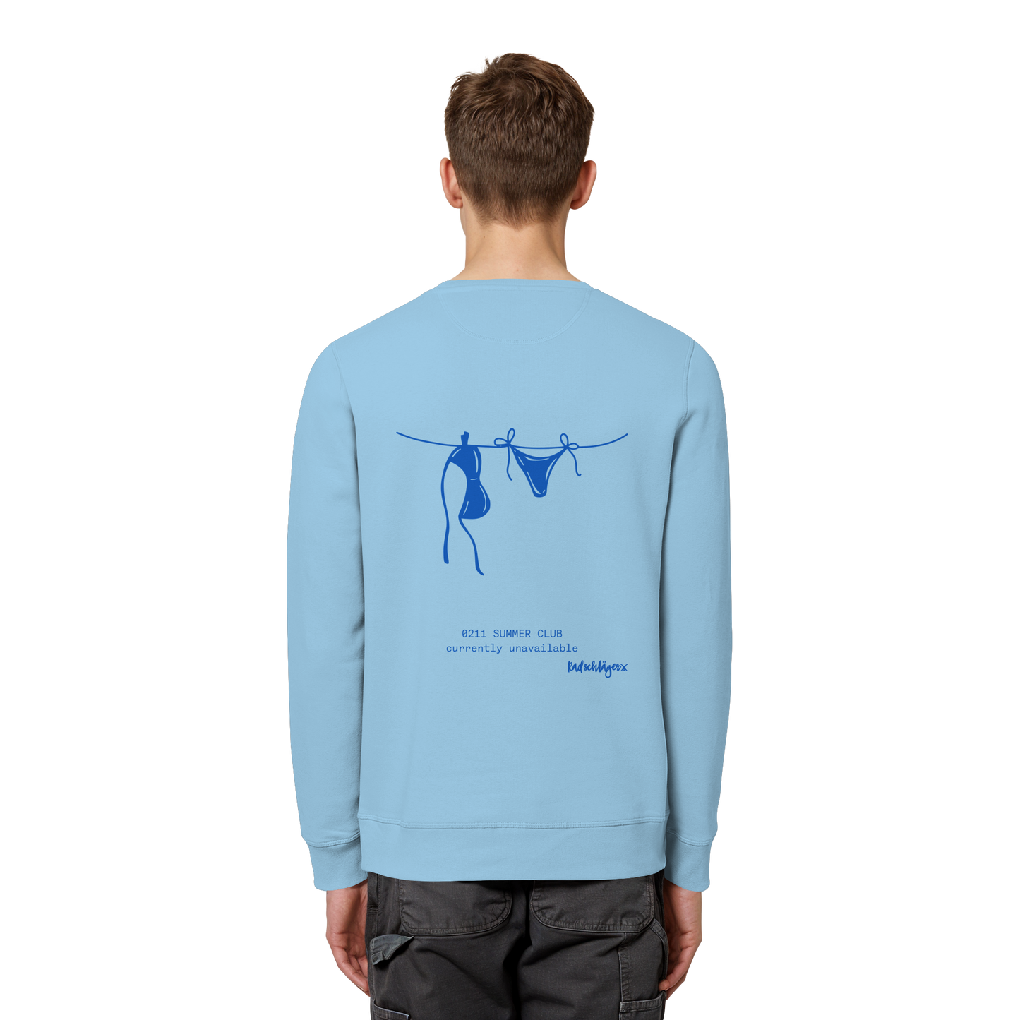 0211 Summer Club - Drying Off - Organic Basic Unisex Sweatshirt