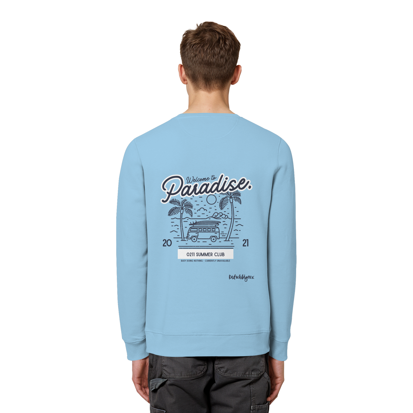 0211 Summer Club - Welcome to Paradise - Organic Basic Unisex Sweatshirt